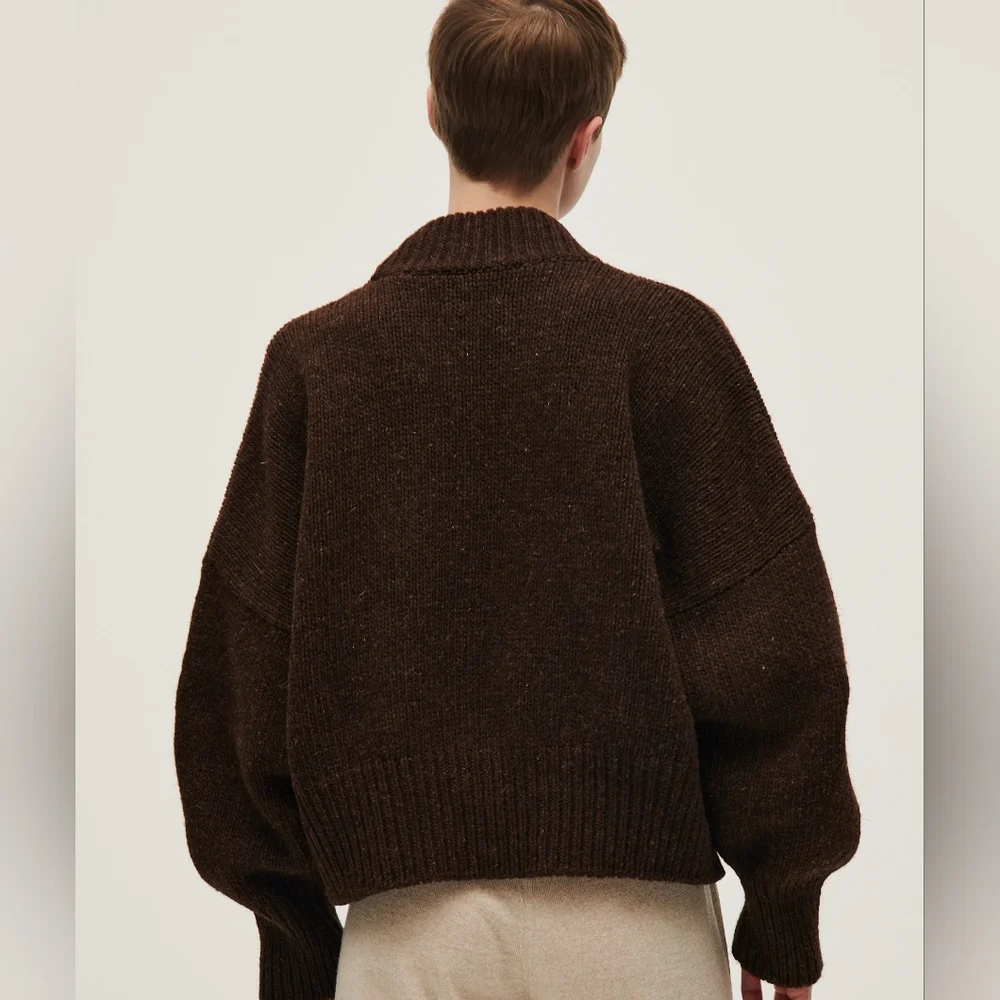 Babaa Jumper no 15 in color Earth, wool - Picture 6 of 12